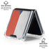 Czech Republic Flag Distressed Galaxy Z Flip6 Clear Case
